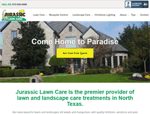 Tablet Screenshot of jurassiclawncare.com
